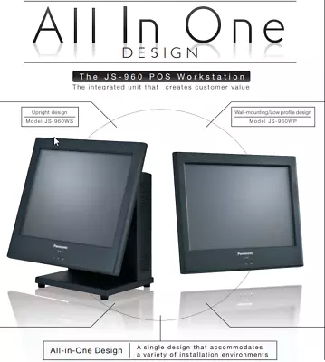 Price Drop! Panasonic JS-960 Restaurant Monitor W/Card Reader Cash Drawer & More • $219