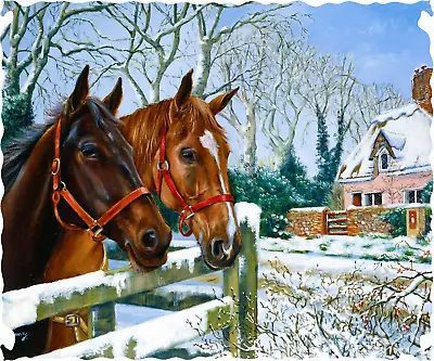 Winter Hay (75 Pieces Mini Wooden Jigsaw Puzzle) • $16.95