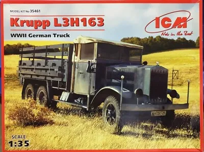 ICM Krupp L3H163 WWII German Truck 35461 1/35 Scale  NIB Model Kit RARE US SHIP • $37.99