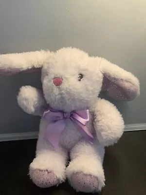 Lavender Bunny Rabbit Sparkly Ears Purple Ribbon Walmart 9 Inches • $3.85