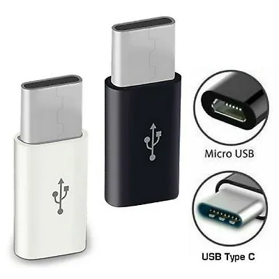 Micro USB Female To Type C Male Adapter Converter Micro-B To USB-C Connector • $2.29