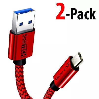 [2-PACK] Micro USB Charging Cord Cable  • $8.01