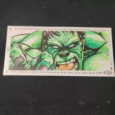 Upper Deck 2019 Marvel Premier Hulk Booklet Sketch Card Signed • $252.79