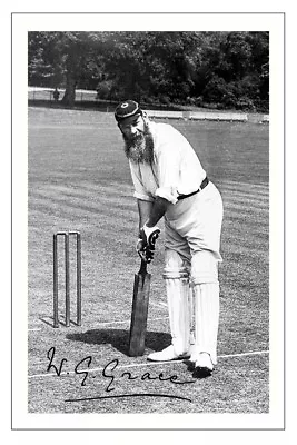 W G Grace England Cricket Autograph Signed Photo • £6.90