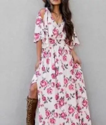 NWT Mia Joy Joyfolie Everleigh Floral Maxi Dress Size Medium Long New! • $89