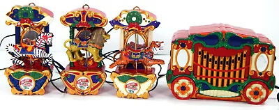 MR. CHRISTMAS HOLIDAY CAROUSEL Circa 1874 ZEBRA TIGER LION MUSIC & LIGHTS 1992 • $24.48