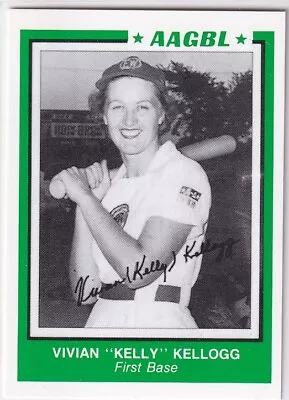 AAGPBL Vivian Kellogg SIGNED CUSTOM CARD A League Of Their Own AUTOGRAPHED • $69.99