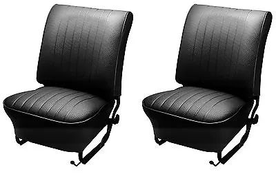 65-67 VW Bug Convertible Seat Upholstery Front+Rear Basketweave (Message Color) • $324.95