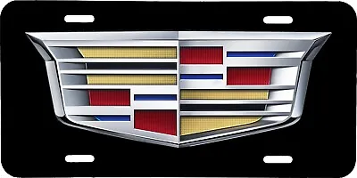 Cadillac Cts Escalade Xts Srx Black Vehicle License Plate Auto Car Front Tag • $19.95