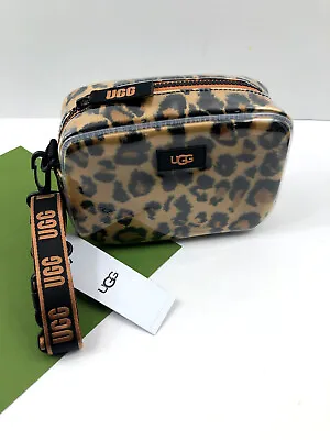 UGG Janey II Clear Cover UGG Plush Signature Crossbody Belt Bag Leopard NWT • $98.95