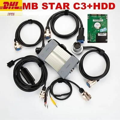 MB Star C3 Full Set With 5 Cables Auto Diagnostic Tool MB C3 With V2020.3 HDD • $409.90