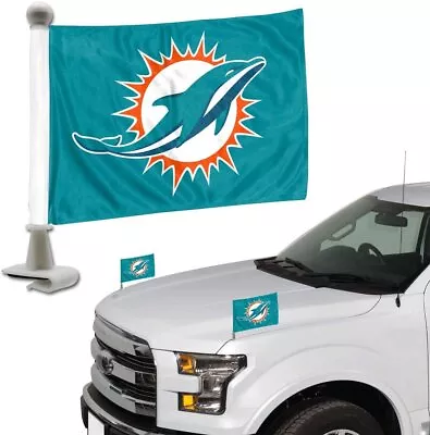 FANMATS ProMark NFL Miami Dolphins Flag Set 2-Piece Ambassador Style Team... • $24.79