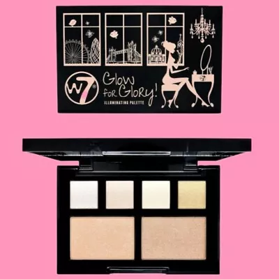 W7 Glow For Glory! Illuminating Highlighter And Eyeshadow Pressed Powder Palette • £5.95