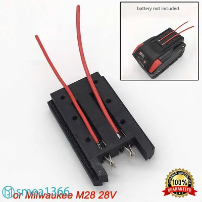 For Milwaukee M28 28V Battery Adapter Convert To Dock Power Connector 14AWG • $17.09