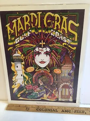 Mardi Gras Gulf Coast 2000 Art Print Signed By Artist Marty Wilson • $75