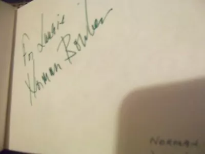 £4.99 • Buy Emmerdale Softly Softly NORMAN BOWLER Magician DAVID NIXON Hand Signed Page