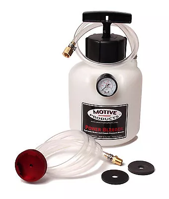 Motive BLACK Pressure Power Brake Bleeder Late Model GM Chevy 3-Tab Reservoir • $94.99