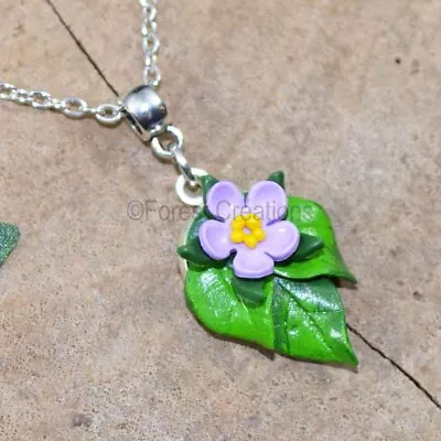 Forget-Me-Not Necklace In Choice Of Colours - Polymer Clay Flower Wedding Prom • £14.50