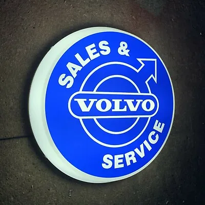 Volvo Service Led Wall Light Sign Logo Garage Automobilia Truck Car Xc40 S90 V60 • $153.02