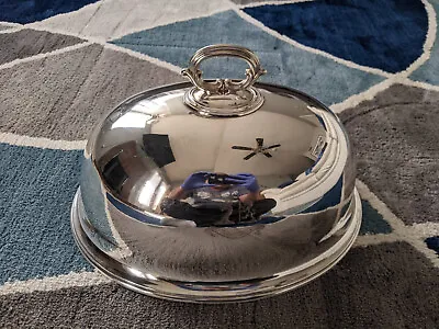 Rare Antique 1849 Silver Plated Meat Cover Dome Elkington & Co Birmingham • $244.95