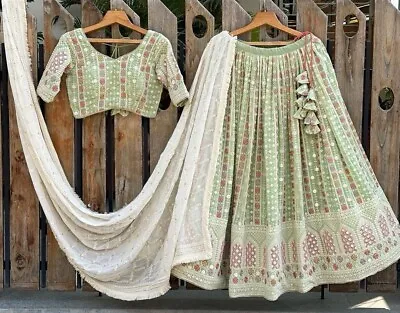 Indian Wedding Choli Wear Bollywood Party Lehenga Pakistani Designer Festival • $47.99