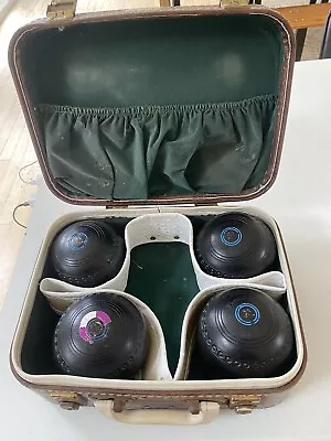 X 3 Henselite Super Grip Lawn Bowls Size 1 Bird Design & 1 X Size 3.savoy Bag • $79