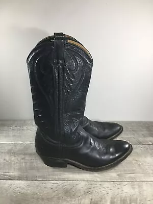 Vintage Express Rider Men’s Cowboy Western Leather Biker Motorcycle Boots 7.5 • $106.23