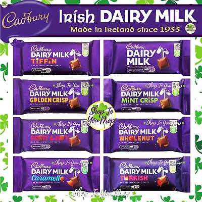 8 16 24 ASSORTED BARS IRISH CADBURY DAIRY MILK CHOCOLATE Ireland☘️ Easter Gift • £15.95