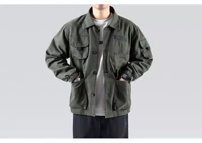 Military Tactical Style Camouflage Fatigue Multi Pocket L/S Shirt Jacket Shacket • $52.45