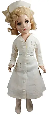 VTG Miss Curity Nurse Doll 21  IDEAL Composition 1950's • $225.98