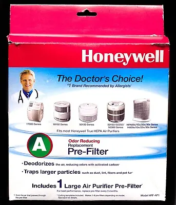 £13.84 • Buy Honeywell HRF-AP1 Odor Reducing Replacement Carbon Pre-Filter A