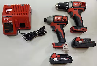 Milwaukee Cordless Compact Drill And Impact Driver Power Tool Set - 2691-22 • $100