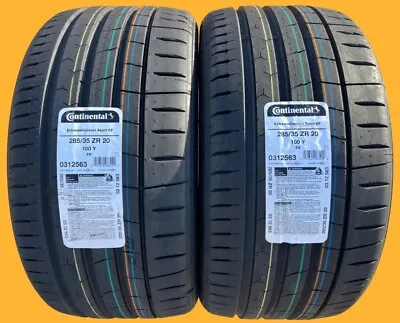 TWO NEW 285/35ZR20 Continental ExtremeContact Sport 02 Tires Like Michelin 4S • $674.99