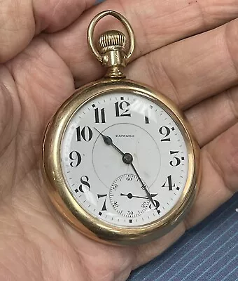Circa 1912 E. Howard Series 10 Model 1907 21 Jewel Pocket Watch..TJ308 • $425