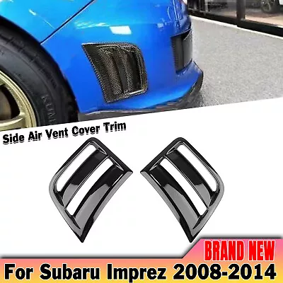 Front Bumper Side Air Vent Cover For Subaru STI WRX GRB Wagon 2008-2014 2013 BLK • $36.95
