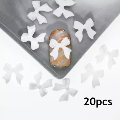 Nail Rhinestones Ribbon Butterfly 3D Resin Bows Nail Jewelry DIY Decoration New • $1.05