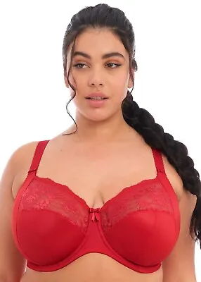 Elomi-morgan-underwired Banded Bra- Haute Red-uk-sizes-el411had • $51.60