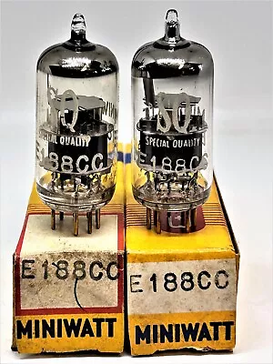 E188cc 7308 6922wa CCa Tube NOS Philips Mullard SQ Preamp Tubes Valve Gold Pins • $950