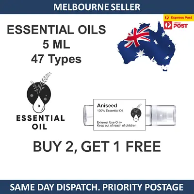 $5.49 • Buy 100% Pure Essential Oils Lavender Cedarwood Others 5 ML
