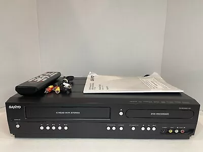 Sanyo FWZV475F HDMI VCR DVD Recorder VHS Player W/Remote & Manual *TESTED • $120