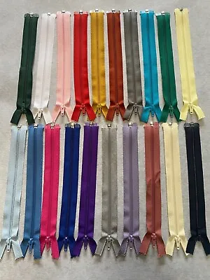 NYLON OPEN ENDED ZIPS  Various Colours & Lengths  NO. 5  PREMINUM QUALITY • £2.99