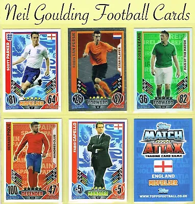 £2.99 • Buy Topps MATCH ATTAX ☆ ENGLAND 2012 ☆ EURO 2012 Football Cards #1 To #229