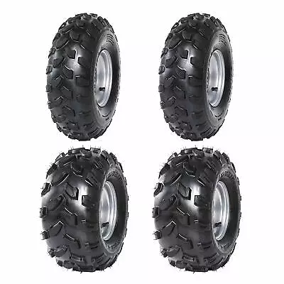 4pc 8  Inch 4 Lug Wheel 18x9.5-8 19x7-8 Tire Rim 18x9.50-8 19x7.00-8 ATV Tractor • $359.27