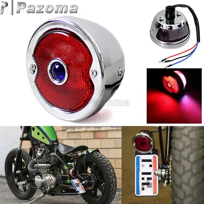 Cafe Racer Duolamp Vintage LED Tail Light Brake Lamp For Harley Chopper Bobber • $22.99