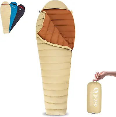 Ultralight Down Sleeping Bag 5℃ 10℃ 15℃ 20℃ 25℃ Degree For Adults With 600 Fill  • $153.10