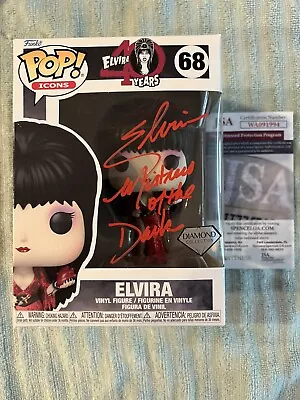 Elvira Signed  Elvira 40 Years  #68 Funko Pop!   Mistress Of The Dark  • $279.99