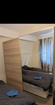 £200 • Buy Ikea Pax Wardrobe With Mirror Sliding Doors