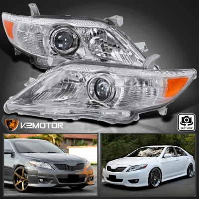 $112.38 • Buy Clear Fits 2010-2011 Toyota Camry Projector Headlights Assembly Lamps Left+Right