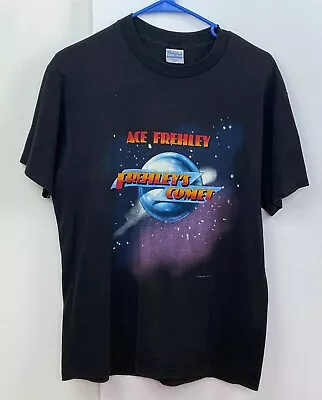 Vintage KISS Band ACE FREHLEY Solo T-Shirt Frehley's Comet Ace Is Back 1987 #2 • £106.02