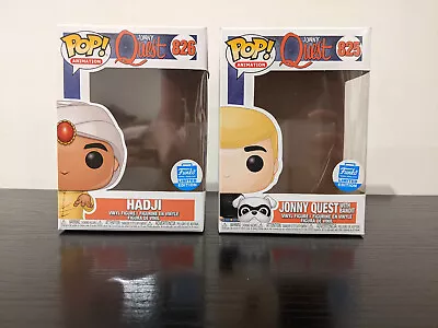 Funko Pop Hanna Barbera Jonny Quest 825 Hadji 826 BOX ONLY FunkoShop Exclusives • $12